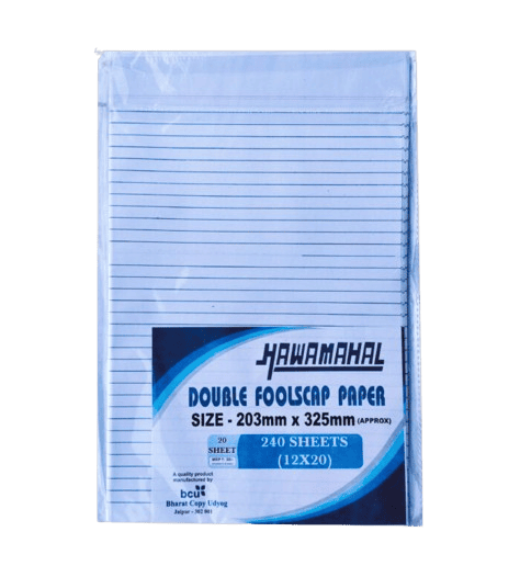 Double Foolscap Papers 12×20 (240 Pages)